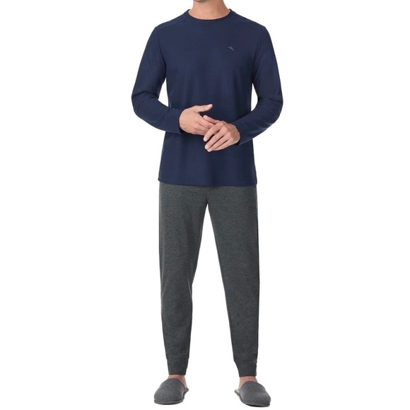 Tommy Bahama Men's Lounge/Pajamas Set, Small, Blue/Gray, NWT - Picture 1 of 15